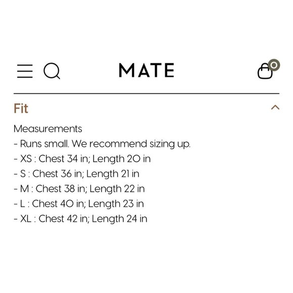 MATE the Label Organic Fleece Shrunken Crew Neck Sweatshirt Bone Large Lounge - Picture 4 of 10